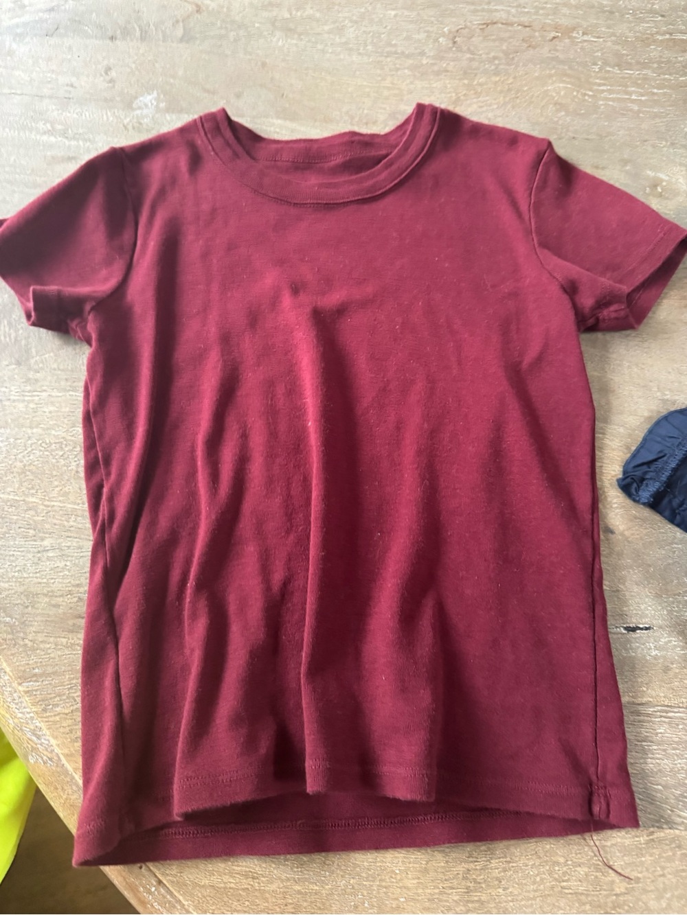 Brandy Melville Maroon Short Sleeve Tee